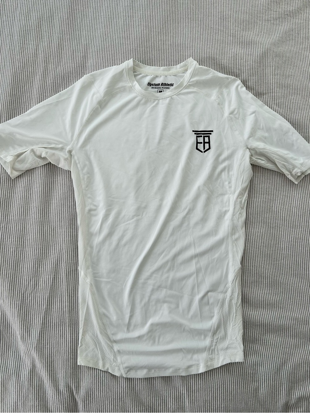 Elysium Athletic Men's White Performance Short Sleeve Shirt